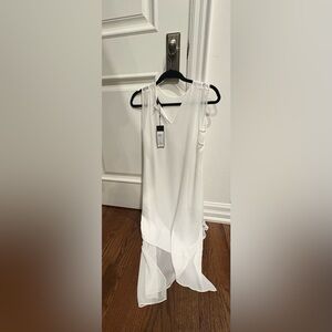 BCBGMAXAZRIA White Asymmetrical Dress NWT Size XXS